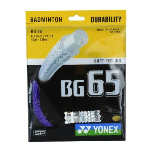 YONEX STRING BMT BG65 22G 0.70MM VIO SET