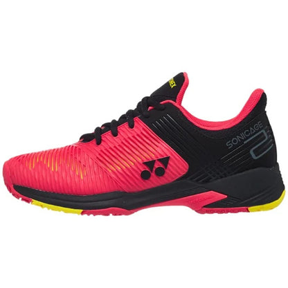 YONEX SHOE SONICAGE 2 CLAY MN RED/BLK (TBD)
