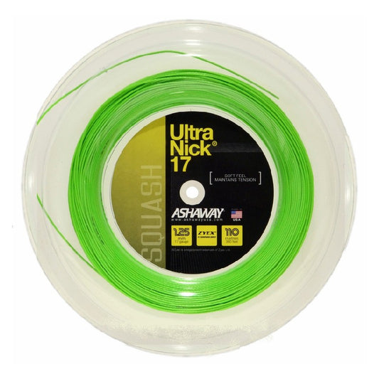ASHAWAY STRING SQ ULTRANICK 17G 1.25MM GRN REEL