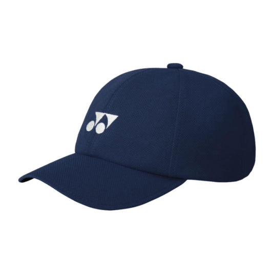 Navy blue Yonex cap with a logo on a white background
