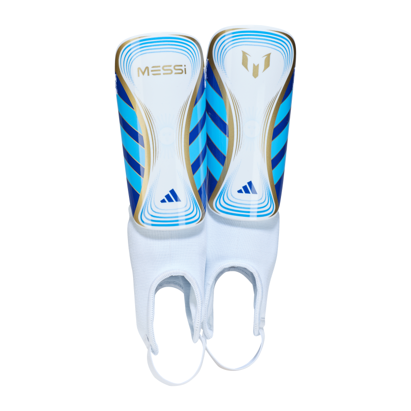 ADIDAS SHINGUARD SOCCER MESSI MATCH JNR WHITE/BLUE (SS24)