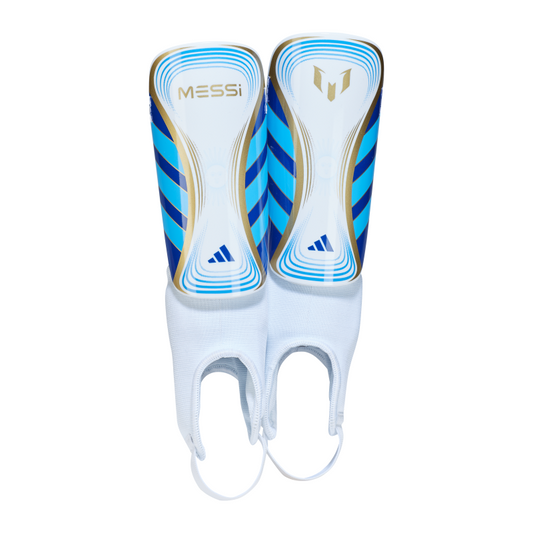 ADIDAS SHINGUARD SOCCER MESSI MATCH JNR WHITE/BLUE (SS24)