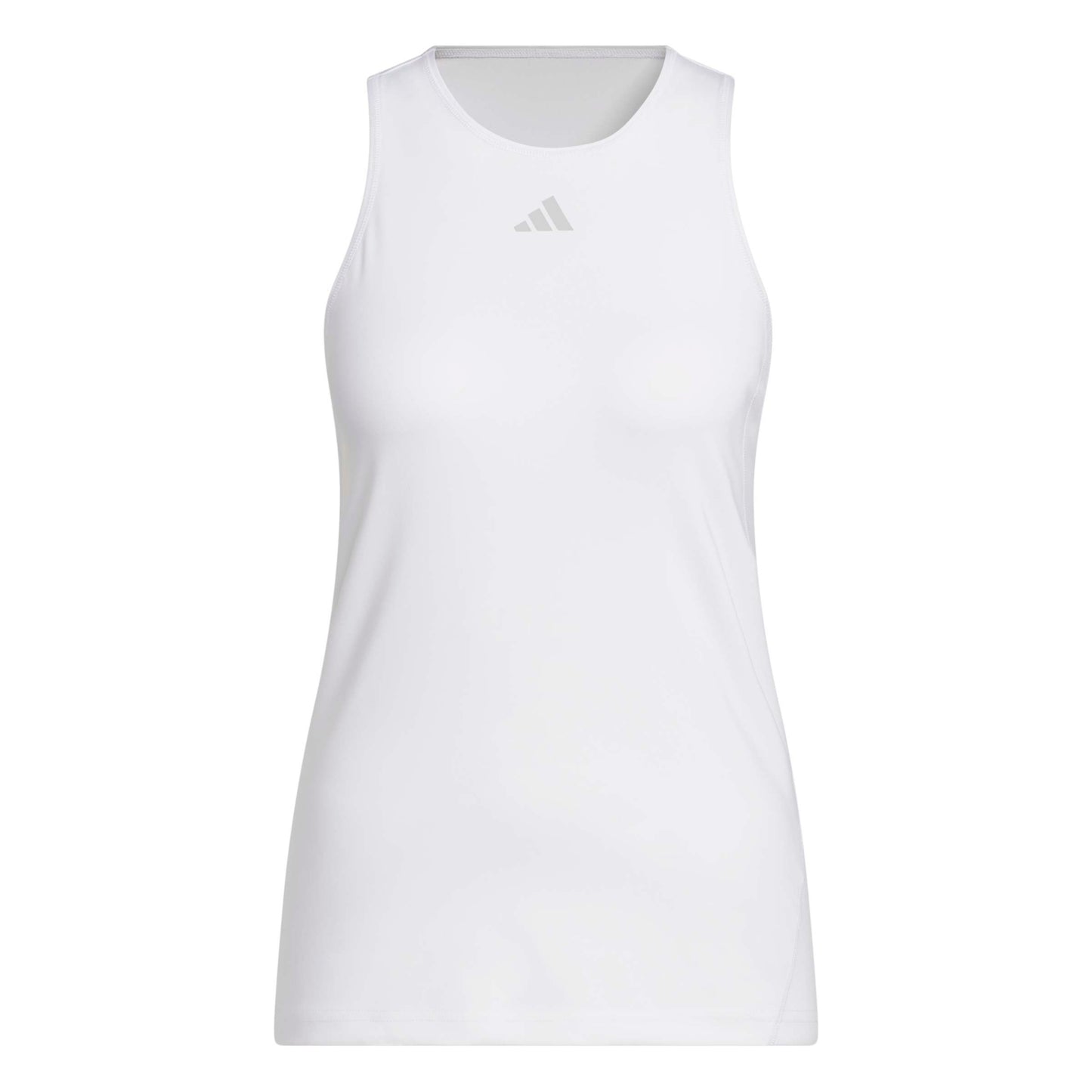White Adidas tank top on a white background