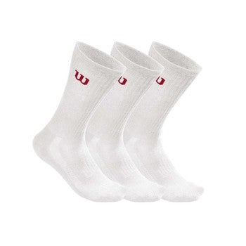 WILSON SOCK CREW MN WHT (3)