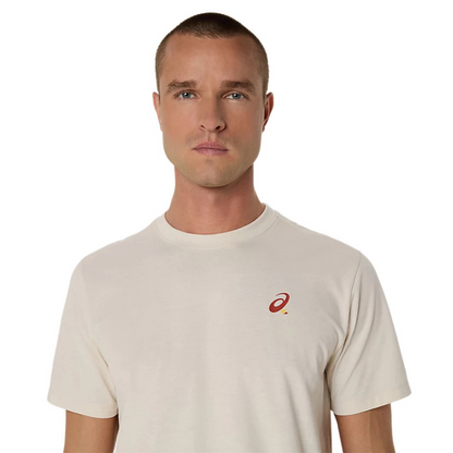 ASICS SHIRT TEE COURT GRAPHIC MN BIRCH (SS25)