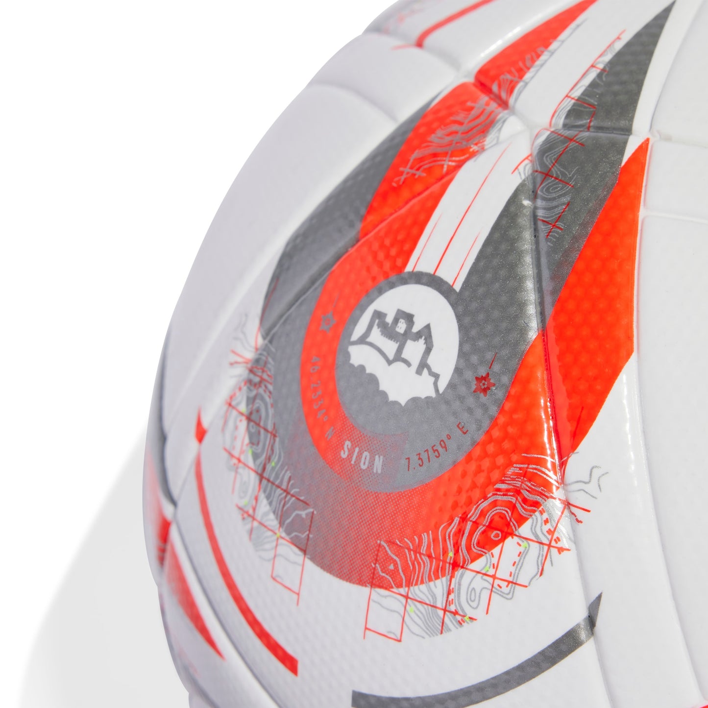 ADIDAS BALL SOCCER WOMENS EURO 25 LEAGUE FINAL WHITE/SILVER/LEMON (AW25)