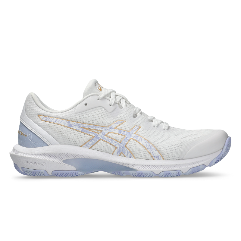 ASICS SHOE NETBURNER SHIELD FF WN WHITE/BLUE FADE (AW25)