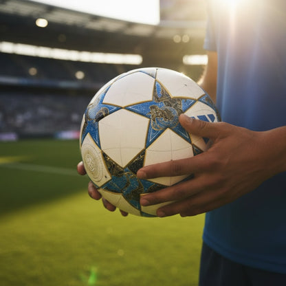 ADIDAS BALL SOCCER UCL LEAGUE STAGE WHITE/BLUE/GOLD (AW25) 05