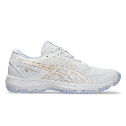 ASICS SHOE G-NETBURNER ACADEMY 10 WN WHITE/CHAMPAGNE (AW25)