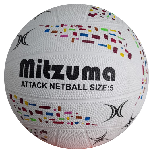 MITZUMA BALL NETBALL ATTACK WHT SIZE 5
