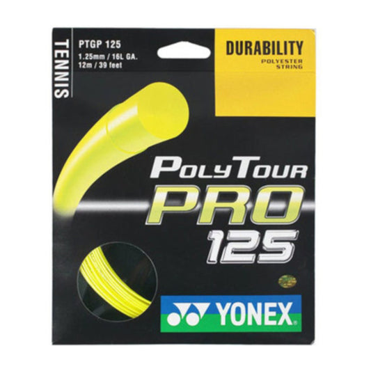 YONEX STRING POLYTOUR PRO 1.25MM 16G YEL SET