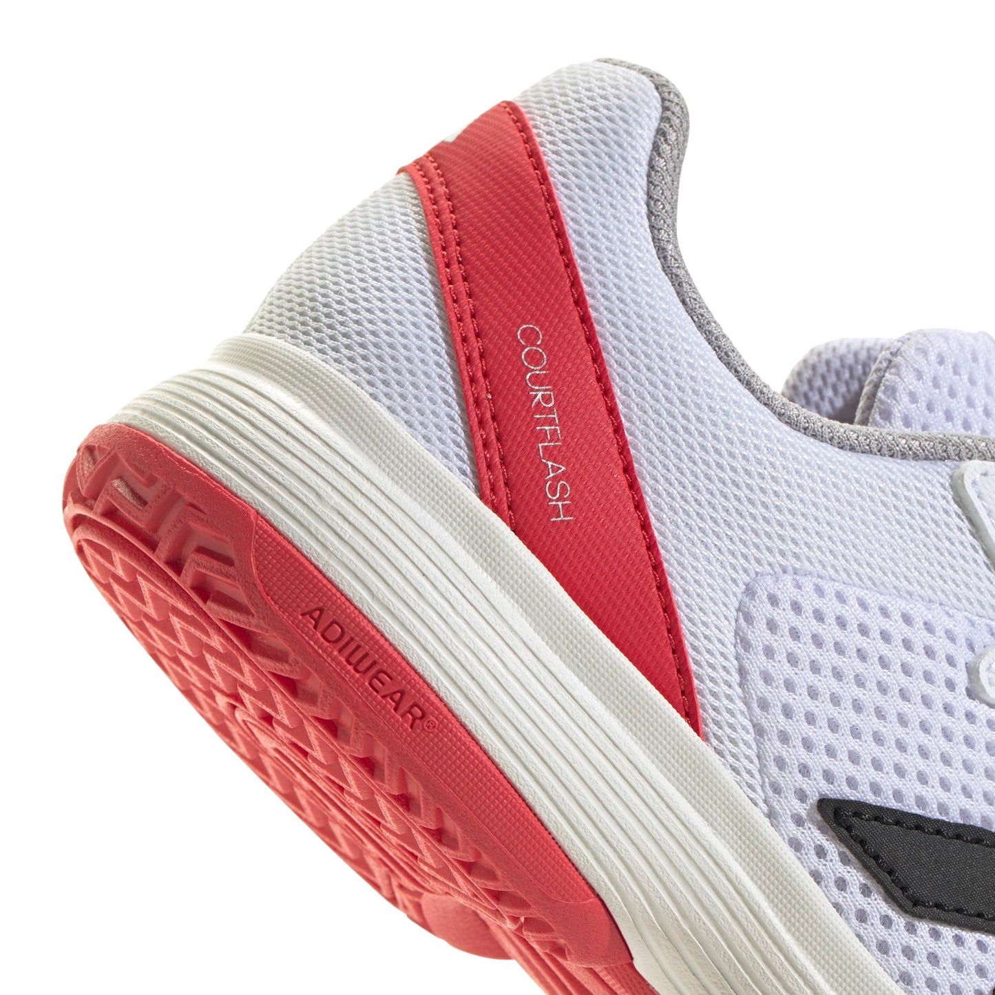 ADIDAS SHOE COURTFLASH KID CLOUD WHITE/LUCID RED (SS25)