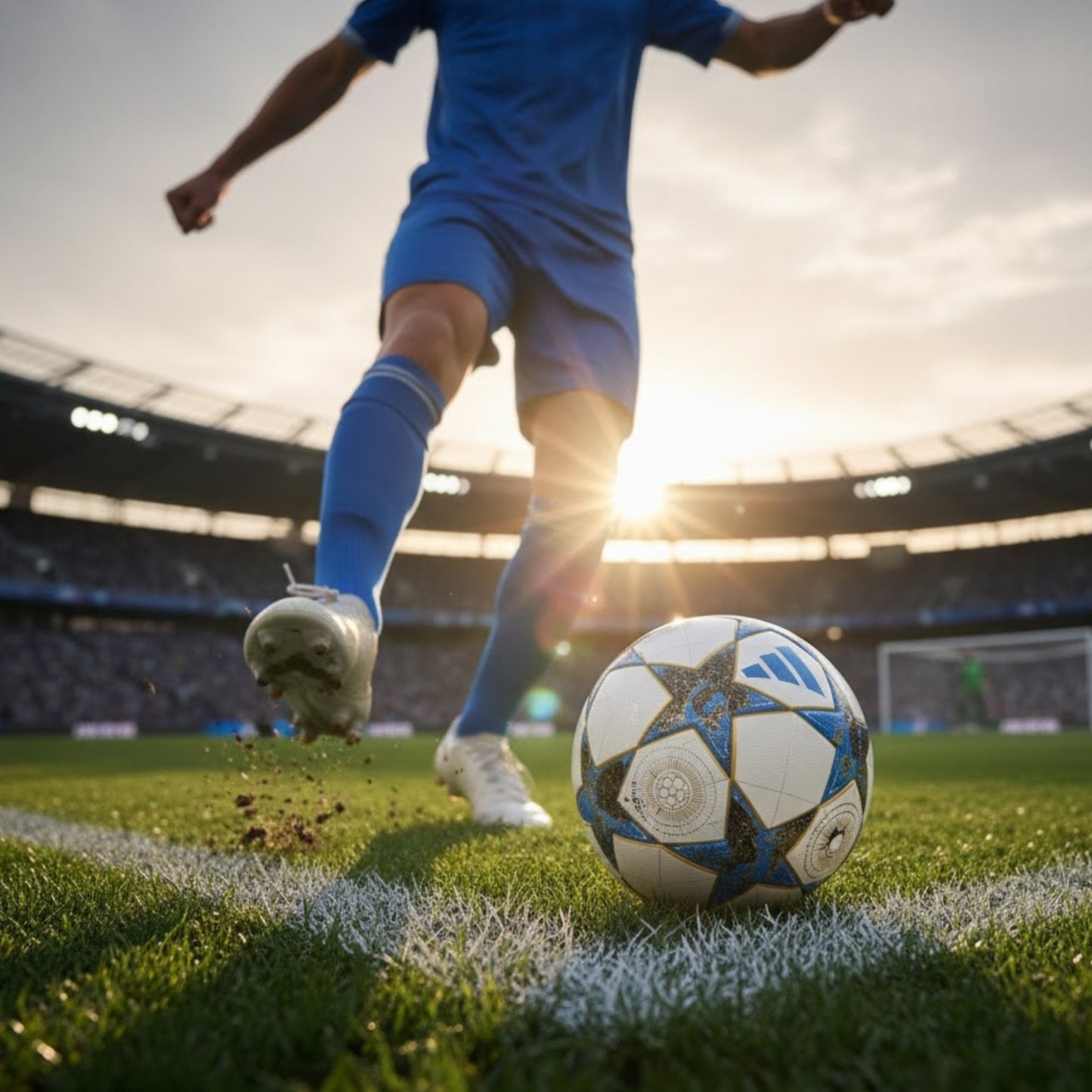 ADIDAS BALL SOCCER UCL LEAGUE STAGE WHITE/BLUE/GOLD (AW25) 05