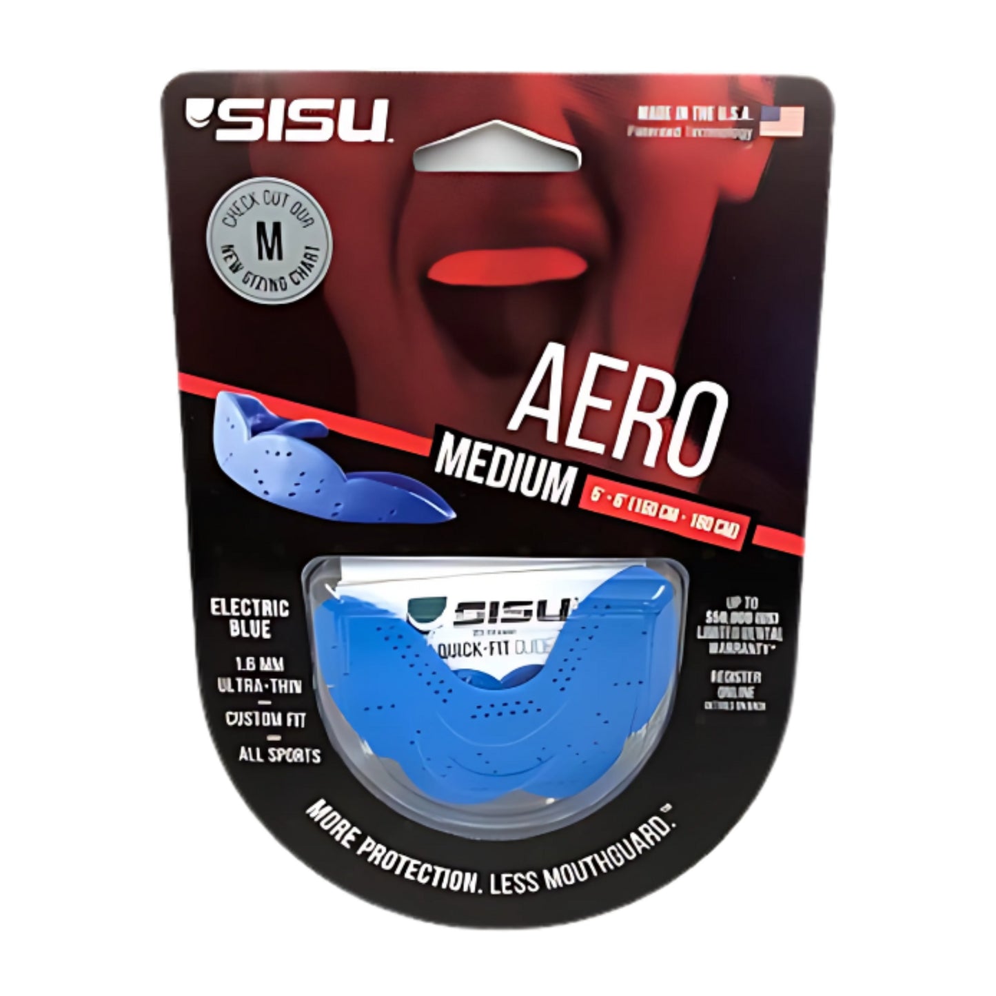 SISU MOUTHGUARD AERO SNR 1.6MM MEDIUM ASSORTED