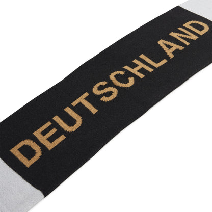 Back of the scarf with 'DEUTSCHLAND' text on a white background