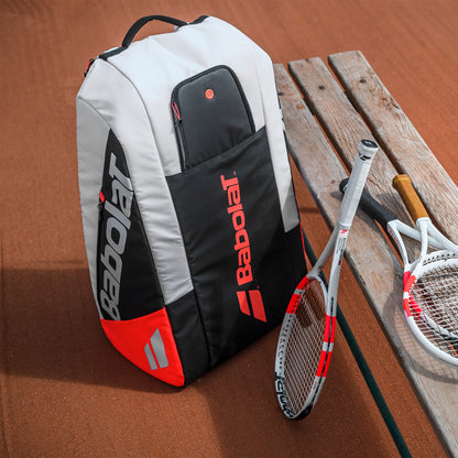 BABOLAT BAG PURE STRIKE 6R WHITE/BLACK/RED