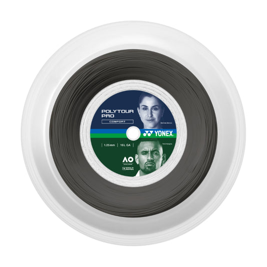 YONEX STRING POLYTOUR PRO 1.25MM 16G GRY REEL