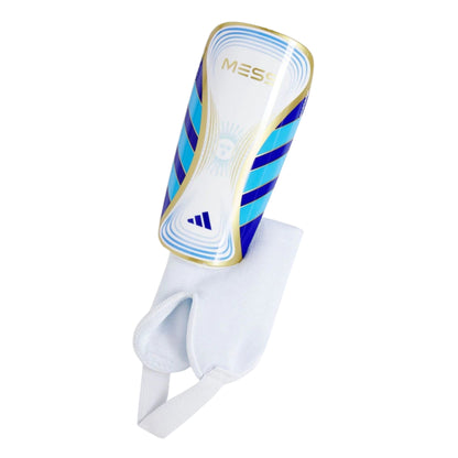 ADIDAS SHINGUARD SOCCER MESSI MATCH JNR WHITE/BLUE (SS24)