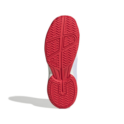 ADIDAS SHOE COURTFLASH KID CLOUD WHITE/LUCID RED (SS25)