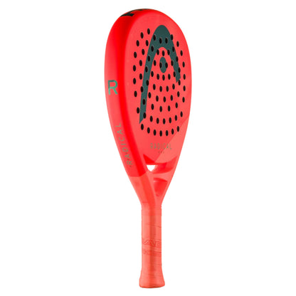 Red Head padel racket with a green logo on a white background