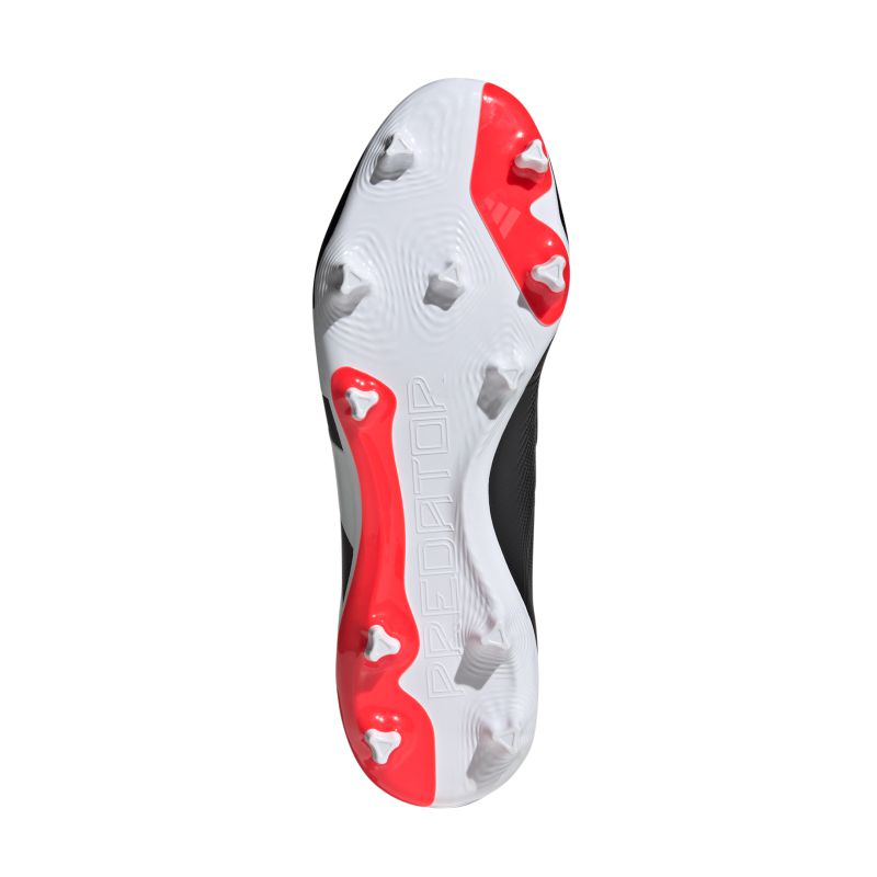 ADIDAS BOOT PREDATOR LEAGUE LACELESS FG CORE BLACK/SOLAR RED (SS24)