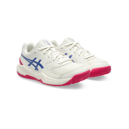 ASICS SHOE G-DEDICATE 8 KID CREAM/DARK COBALT (AW25)