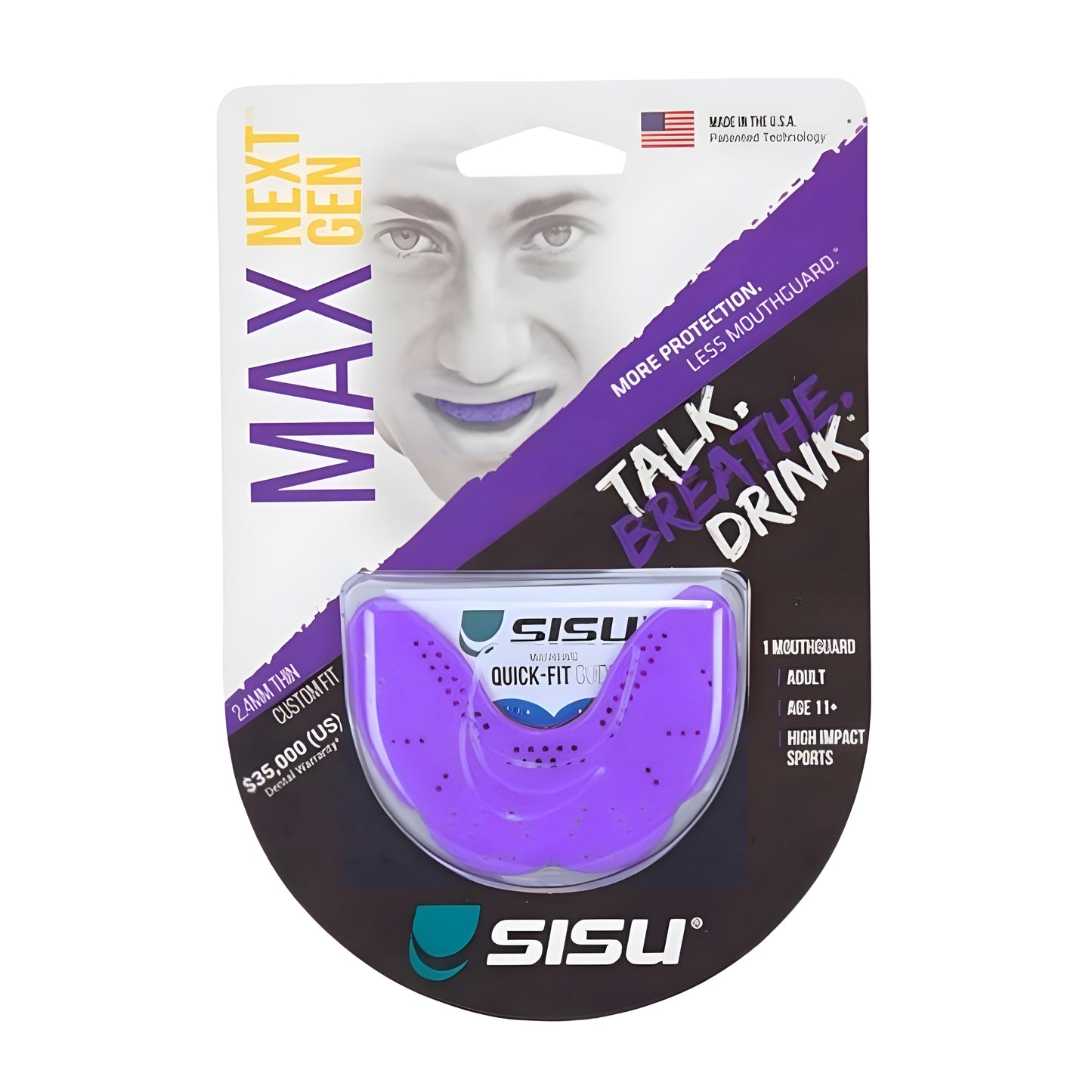 SISU MOUTHGUARD MAX 2.4MM ASSORTED