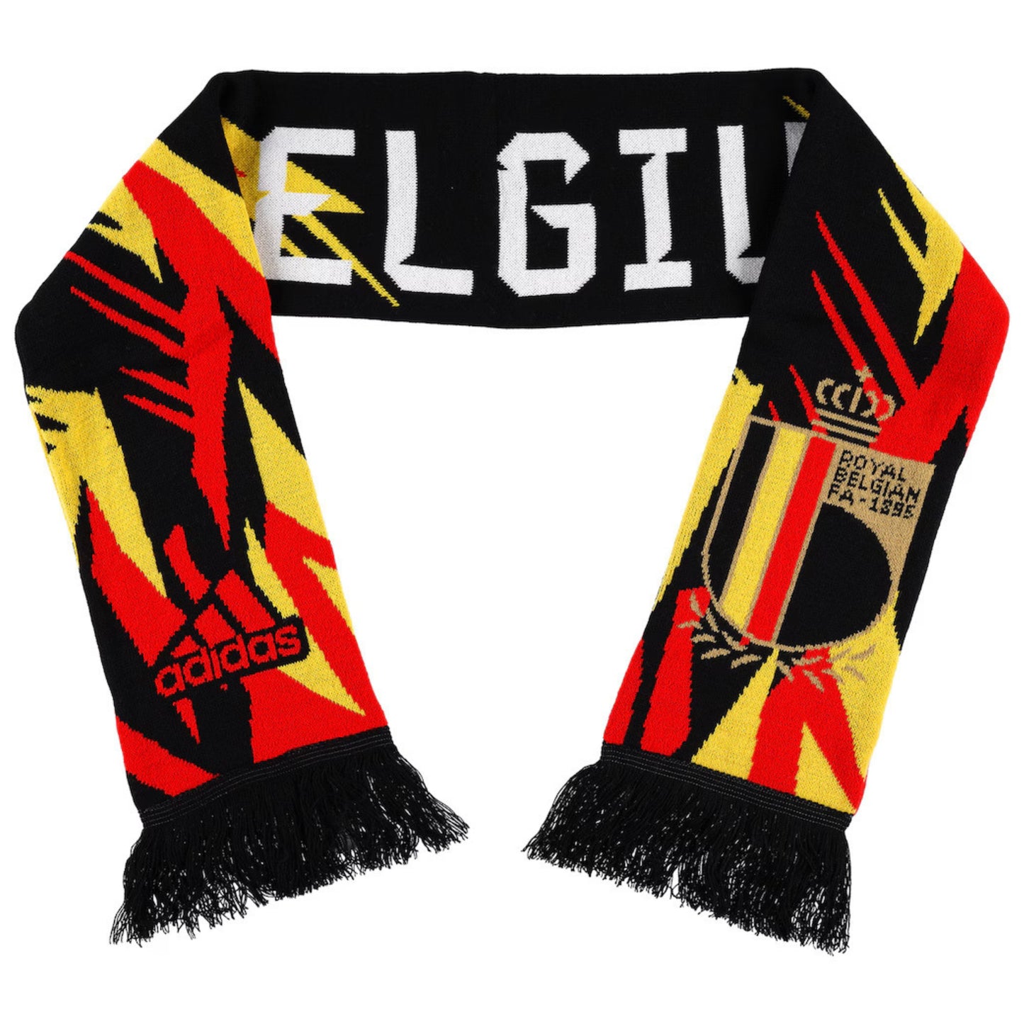 Adidas scarf with Belgian design on a white background
