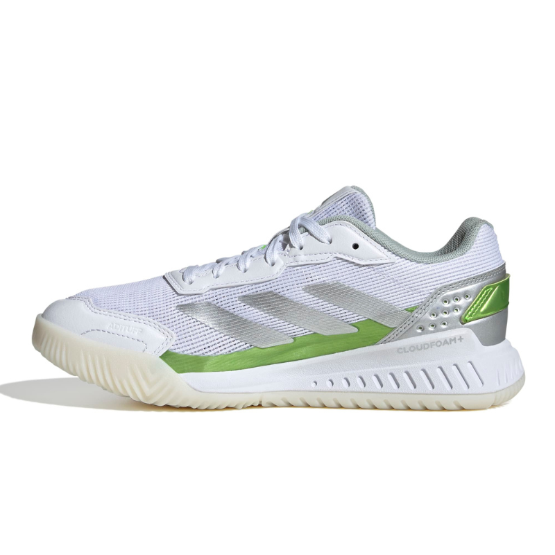 ADIDAS SHOE PADEL COURTQUICK WN WHITE/SILVER/LUCID LEMON (AW25)