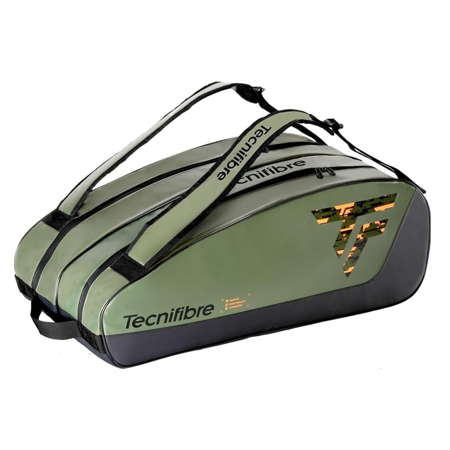 Tecnifibre tennis bag with visible branding on a white background