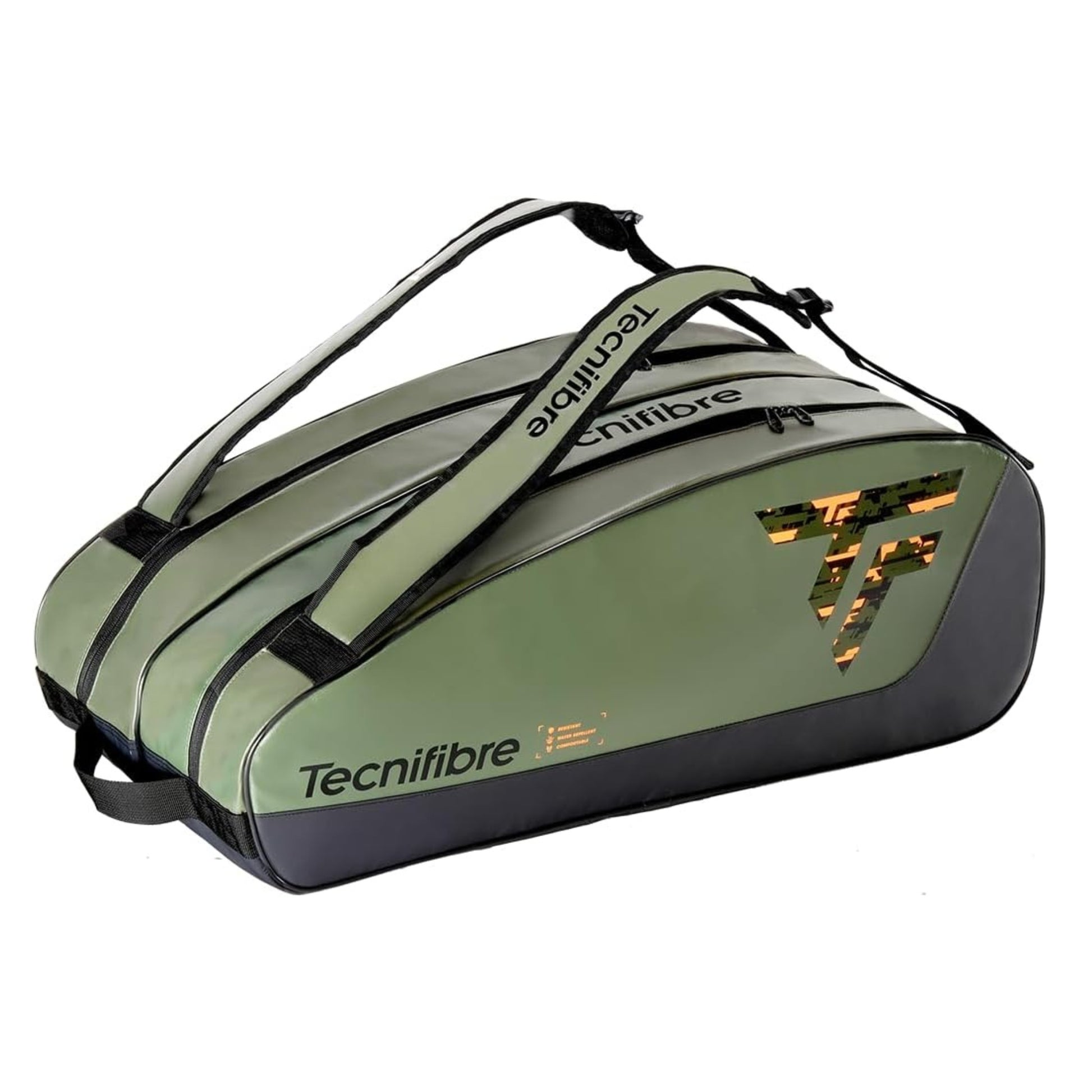 Tecnifibre tennis bag with visible branding on a white background