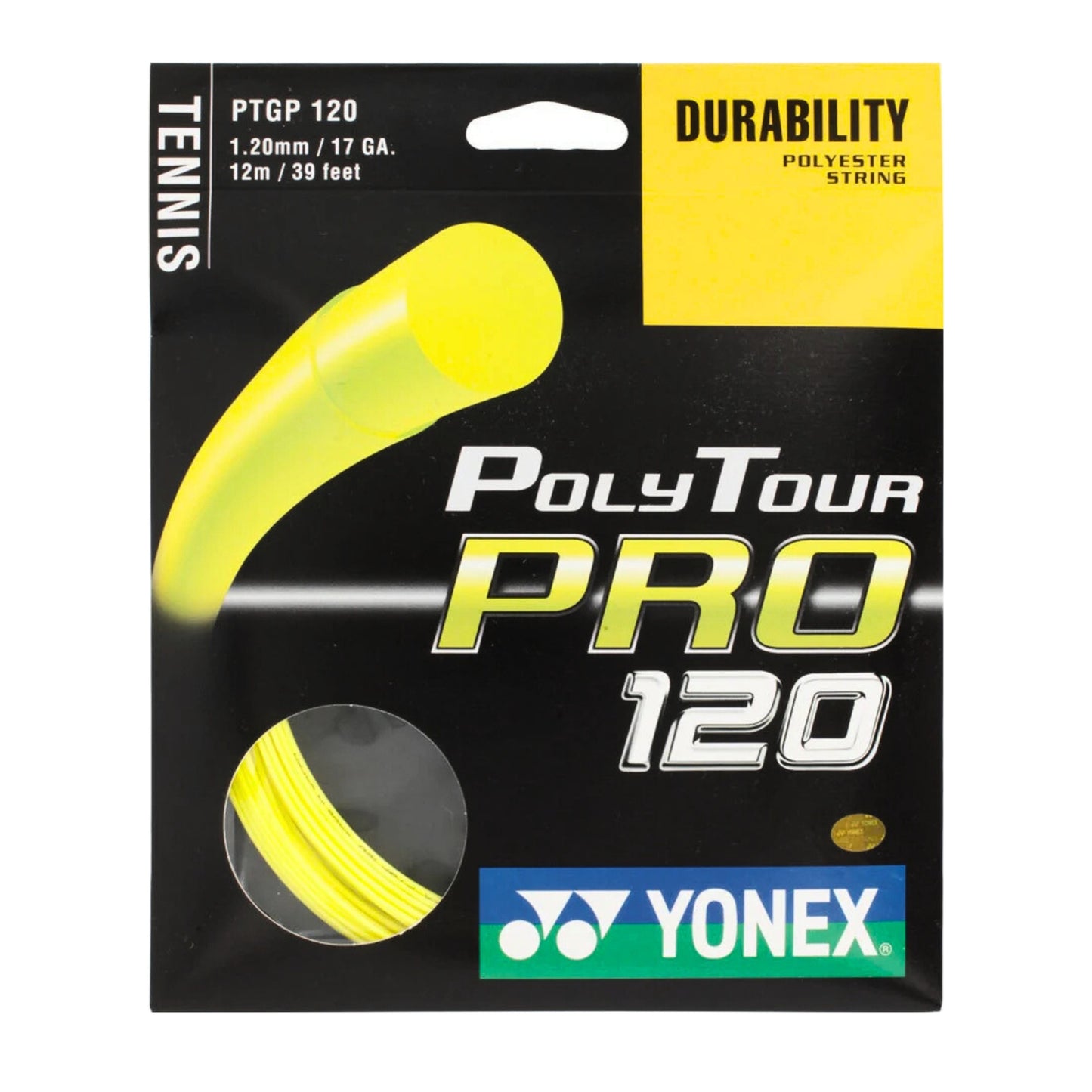 YONEX STRING POLYTOUR PRO 1.20MM 17G YEL SET