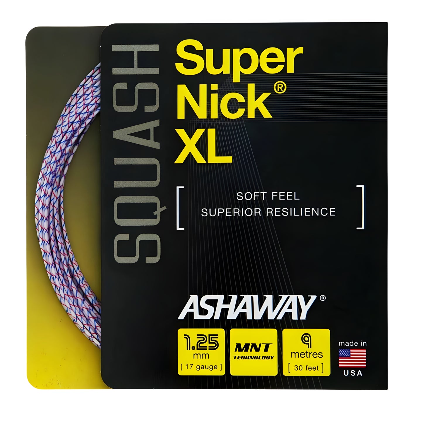 ASHAWAY STRING SQ SUPERNICK XL 17G 1.25MM SET