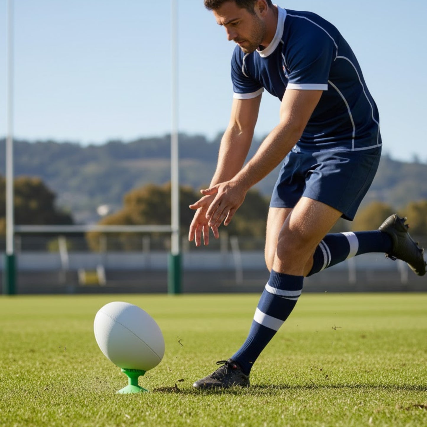 SUPERTEE RUGBY KICKING TEE GREEN 100MM