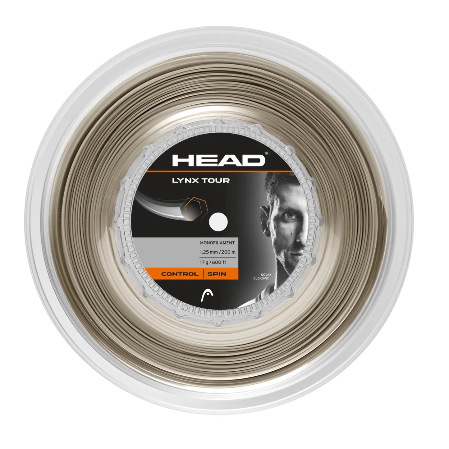 HEAD STRING LYNX TOUR 17G 1.25MM CHAMPAGNE REEL