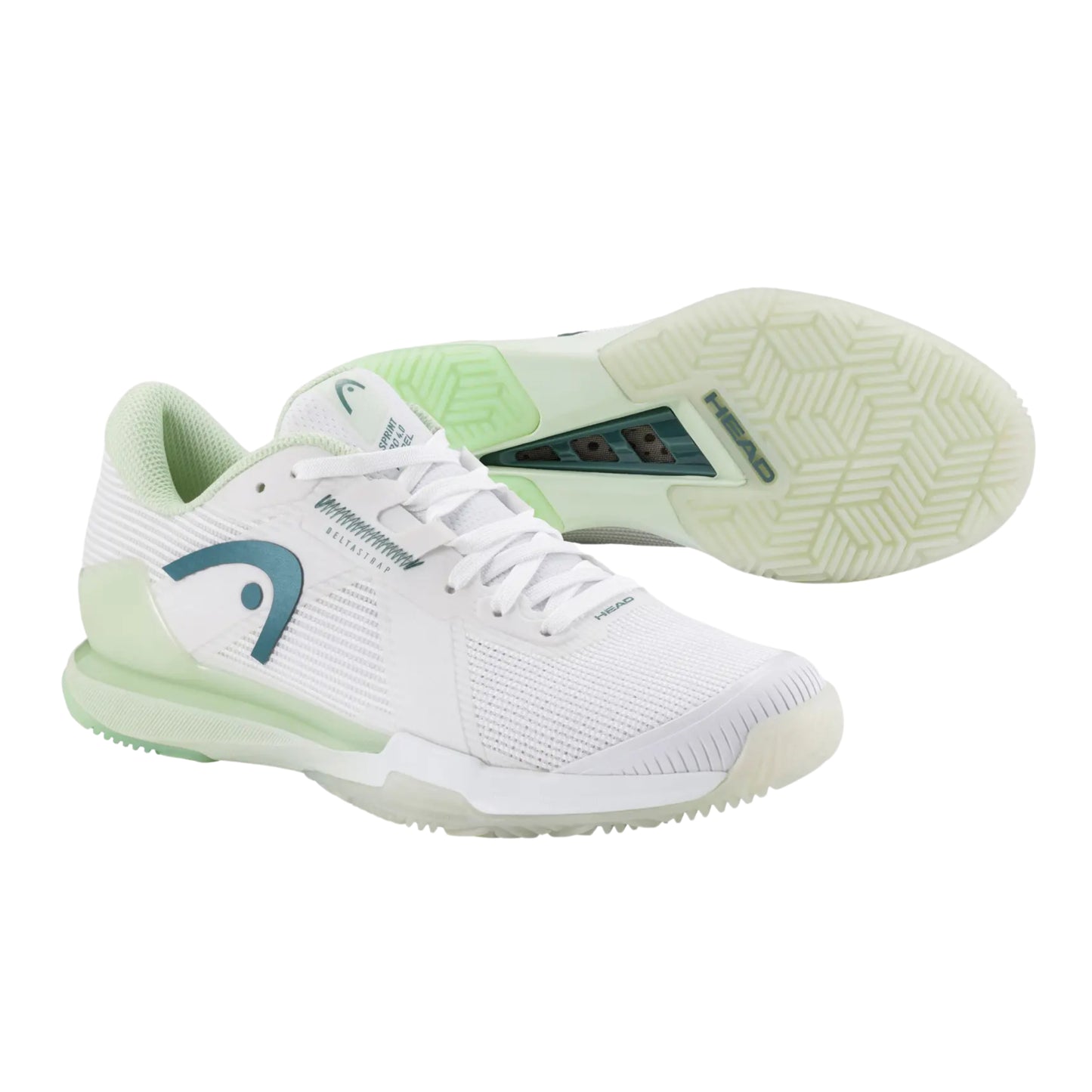 HEAD SHOE SPRINT PRO 4.0 PADEL WN WHITE/LIGHT GREEN (AW25)