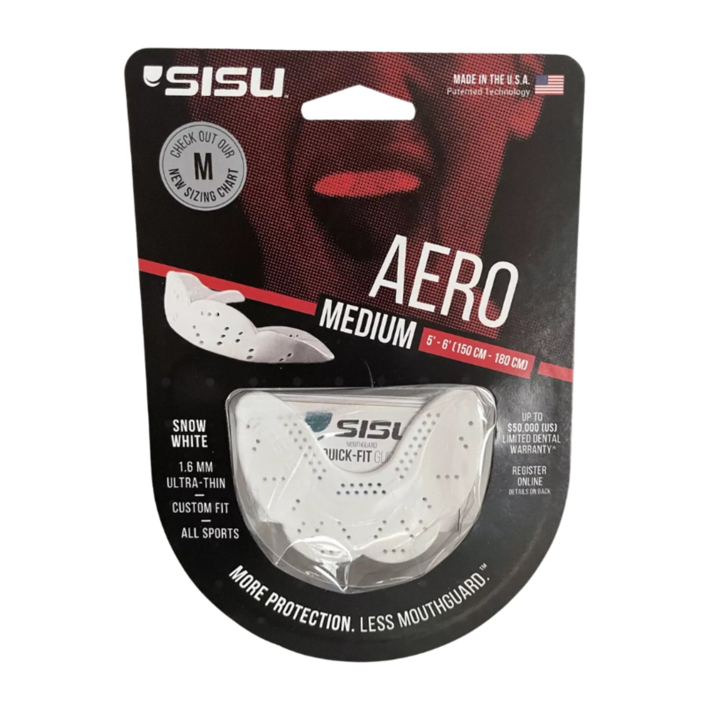 SISU MOUTHGUARD AERO SNR 1.6MM MEDIUM ASSORTED