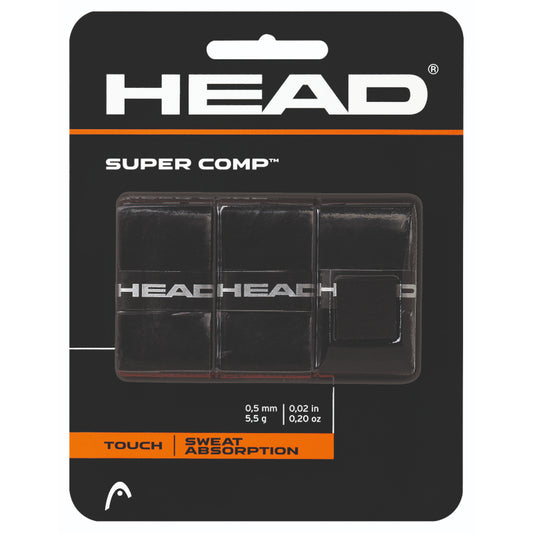HEAD GRIP OVERGRIP SUPER COMP BLK (3)