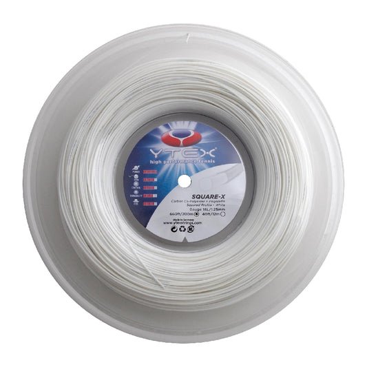 YTEX STRING SQUARE X WHT 16L 1.25MM REEL
