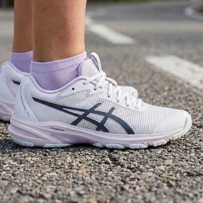 ASICS SHOE NETBURNER PROFESSIONAL FF 4 WN WHITE/RAW INDIGO (AW26)