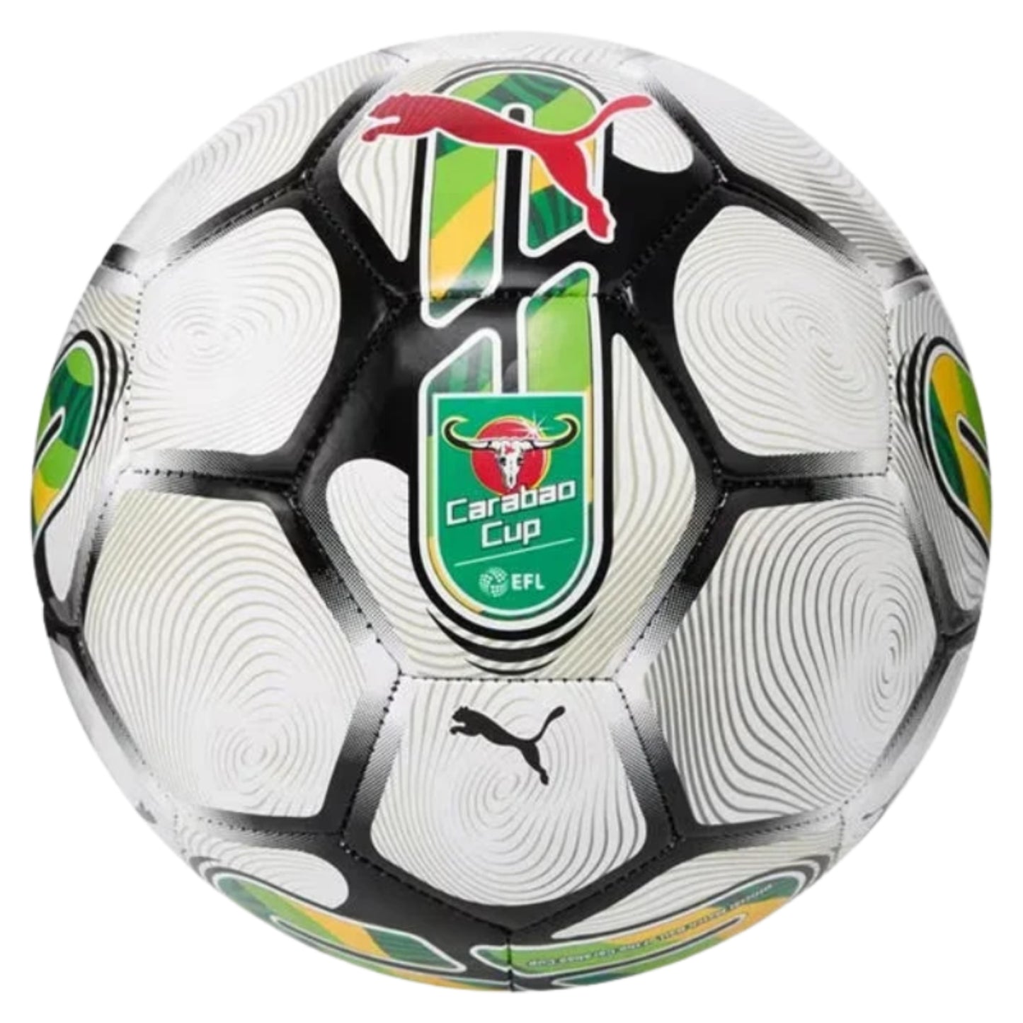 PUMA BALL SOCCER ORBITA 6 CARABAO CUP MS WHITE/GREEN (SS24)