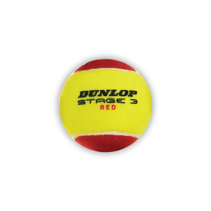 DUNLOP BALL TENNIS STAGE 3 RED / PACK (3)