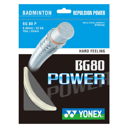 YONEX STRING BMT BG80 22G 0.68MM WHT SET