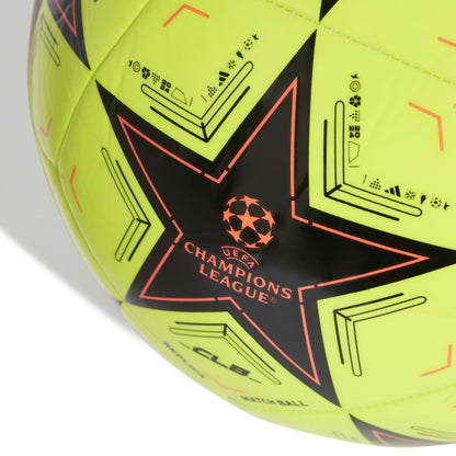 ADIDAS BALL SOCCER UCL CLUB LEAGUE SOLAR YELLOW/BLACK (AW24)