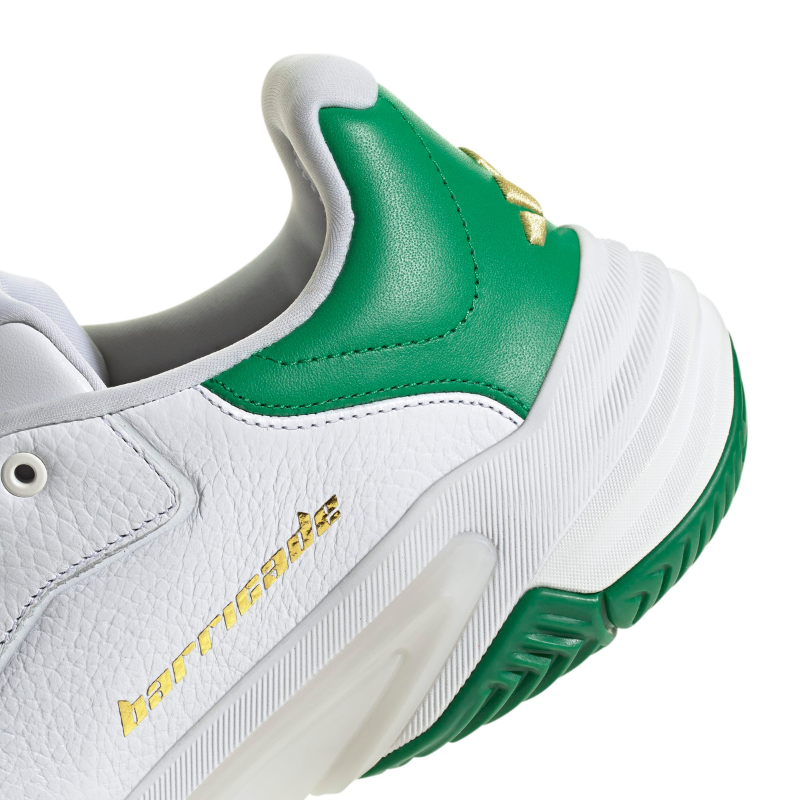 ADIDAS SHOE BARRICADE 13 LEATHER MN METALLIC/WHITE/GREEN (AW25)