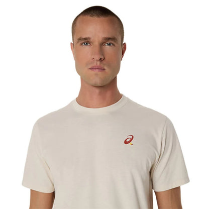 ASICS SHIRT TEE COURT GRAPHIC MN BIRCH (SS25)
