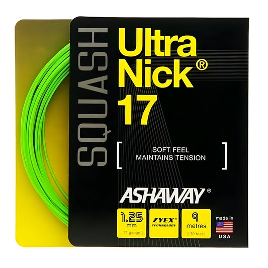ASHAWAY STRING SQ ULTRANICK 17G 1.25MM GRN SET