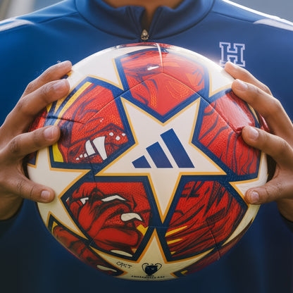 ADIDAS BALL SOCCER UCL TRAINING KNOCKOUT GLOW BLU/FLASH ORG (SS24)