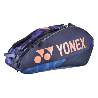 Yonex racket bag with geometric pattern on a white background