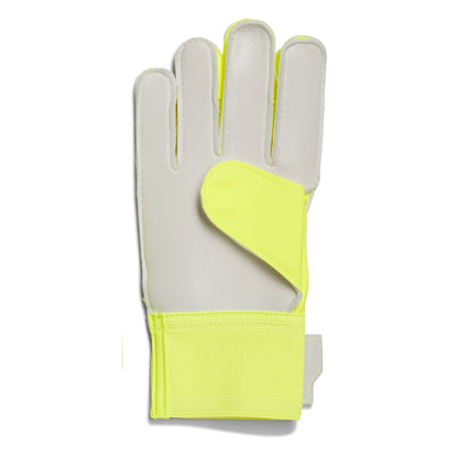 White and yellow glove on a white background